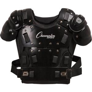 Champion Sports 17" Outside Plastic Shield Pro Model Umpire Chest Protector - Soft Foam Padded Chest Protector - Adult
