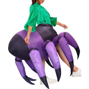 Spider Inflatable Costume Funny Halloween Costumes Blow Up Animal Costume for Adult