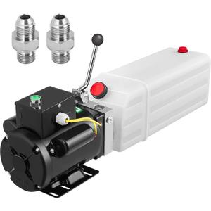 Mophorn Hydraulic Pump 6 Quart Car Lift Hydraulic Power Unit Hydraulic Power Pack 220V 3HP 2750 PSI for Two and Four Post Lift Auto Hoist Car Lift with 6L Plastic Reservoir