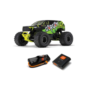 Arrma ARA3230ST1 - 1/10 GORGON 4X2 MEGA 550 Brushed Monster Truck, RTR - Yellow