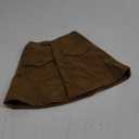 Century Star Skirts for Girls Corduroy Short Mini Skirt Plaid Skirt High Waist Uniform Skirts for Girls A-line Short (6-7 Years, Brown)