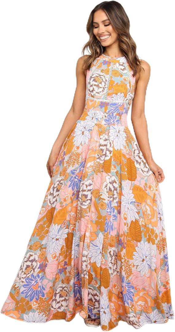 Petal & Pup Women's Newell Dress (Large, Orange)