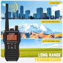 Midd Kacy MK208 Two Way Radio,Walkie Talkies, GMRS Walkie Talkies Long Range with 61 Channels,121 Privacy Codes,New Flashlight,MEM,IP55 Waterproof,SOS,NOAA Weather Alerts,VOX-Black,2 Pack