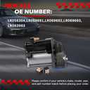 Air Suspension Compressor Pump Compatible with Sport 2014-2021 2.0L 3.0L 5.0L L4 V6 V8 Replaces LR121140 LR037070 LR045734