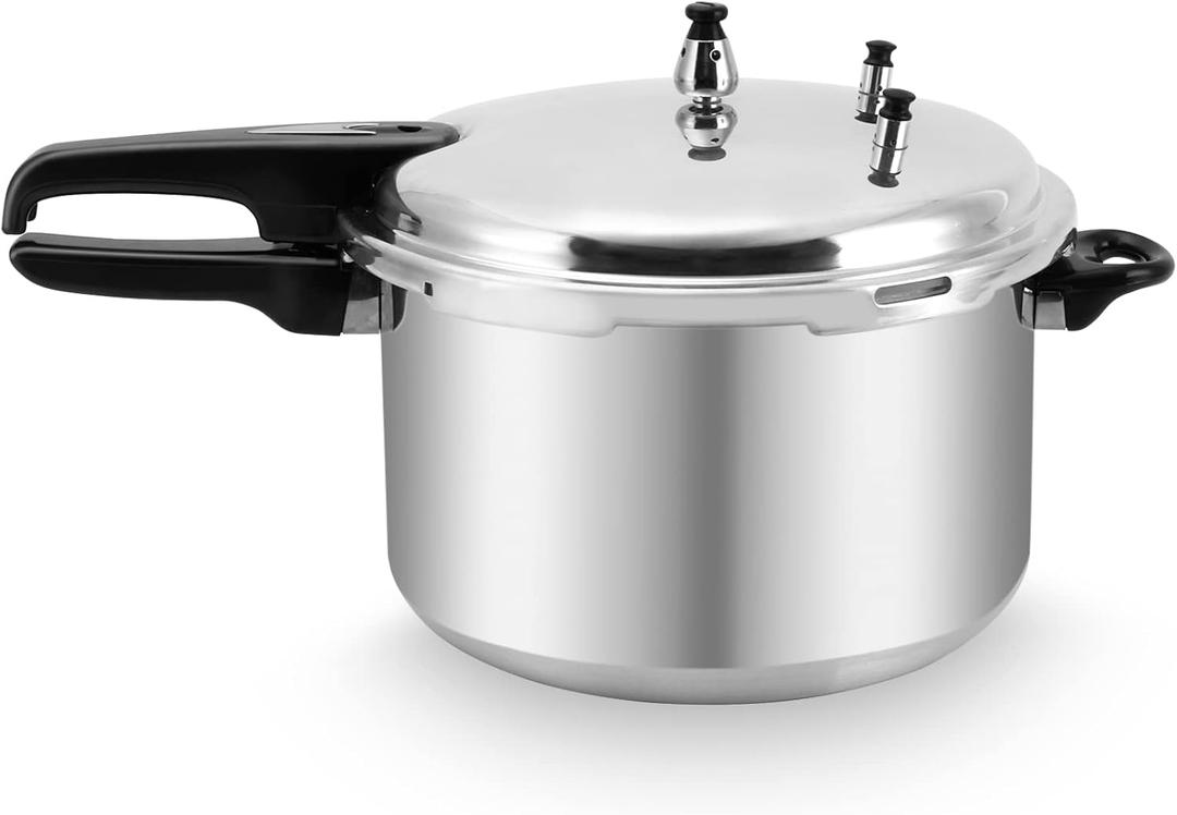 Fulgutonit 12 Quart Pressure Cooker,Aluminum Pressure Canner w/Canning Rack & Easy Lock Lid for Canning, Steaming