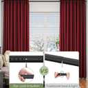 ALLZONE Tension Curtain Rod for Window, 2 Pack 83-123 Inches, Heavy Duty Curtain Rods No Drilling, Non-Slip Bathroom Shower Tension Rod, Renter Friendly, Adjustable, Spring Loaded, Extra Long, Black