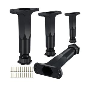 4PC Bed Support Legs and Bed Frame Support Legs，Adjustable Bed Frame Support Legs, Bed Frame Center Slats Heavy Support Leg, Extra Durable Furniture Feet, for King Bed, Sofa, Table (7.8-15)