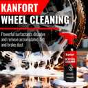 Wheel and Tire Cleaner Spray, Car Cleaning Supplies for Brake Dust, Grime & Rust Removal, Car Wash Wheel and Rim Cleaner for Alloy, Metal & Rubber, Quick Dry, No Residue