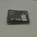 NICETOWN Bedroom Curtains Blackout Drapery Panels, Three Pass Microfiber Thermal Insulated Solid Ring Top Blackout Window Curtains/Drapes (Two Panels, 42 x 48 inches, Gray)