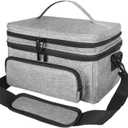 Insulated Medicine Storage Pouches Expandable Zippered Compartments Bottle Organiser Travel Friendly Organiser