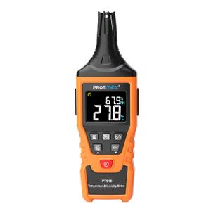 PT618 Temperature Humidity Meter, Thermometer Hygrometer Monitor with Ambient, Dew Point, Wet Bulb for Indoor/Outdoor MIN, MAX, Data Hold, LCD Backlight