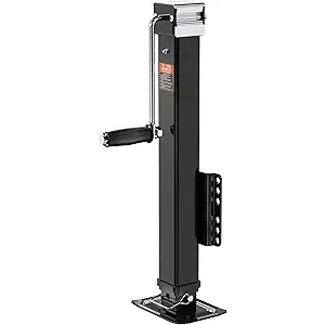 8000 lbs Trailer Jack, Bolt-On, 28.6" Vertical Travel, Heavy Duty, Adjustable Drop Leg, for Utility Trailer, Yacht, Boat