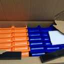 KJE 30PCS Wall Mounted Storage Bins, Plastic Tool Organizer for Garage Storage, Screws, Nuts, Bolts, Small Hardware Parts 