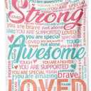 Super Soft Hug Blanket for Women - Inspirational Healing Gift for Cancer Patients, Post Surgery Recovery, Chemo Support, Hospital Stay, Thinking of You Gift for Her, Sister, Friend, 50"x60"