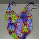 Colloyes Women's Thong One Piece Swimsuit Sexy High Cut Bathing Suits, Large