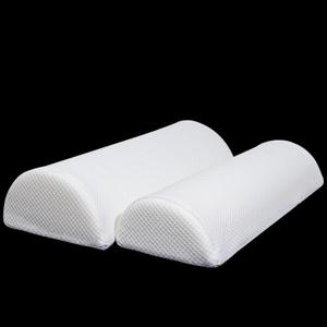 2PCS Knee Pillow for Sleeping, Half Moon Bolster Pillow for Neck, Legs, Ankle Foot & Knee Support, High Density Foam for Leg Elevation (19.6''x6.7''x3.5'', 19.6''x7.8''x4.3'')