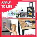 No Heat Laminating Sheets Self Sealing 8.5 x 11 Inch, 100 Pack, 4mil Thickness, Transparent, No Machine Self Adhesive Laminating Sheets, Protect documents and Photos [Letter Size] by HA SHI