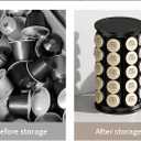 K Cups Holder,K Cup Carousel, Coffee Pods Storage Organizer Stand,New Modern Design, Home or Office Kitchen Counter OrganizerCapacity of 40 Pods, Black