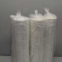 Lzerking 180 Count Ice Cream Cups Disposable 8 oz, Small White Dessert Bowls for Sundaes, Snacks, Popcorn, Soup & Parties