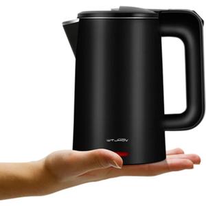 0.8L Electric Kettle Stainless Steel, 800 Watts Small Electric Kettle 27 Ounce Fast Boil Auto Shut-off, Portable Water Boiler for Small Kitchen, Business Trip and More