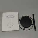 LSK Metal Sunglasses Organizer, Glasses Holder Stand with Storage Tray, Eyeglasses Holder with Anti-Slip Pads for Tabletop, Desk, Dresser, Matte Black