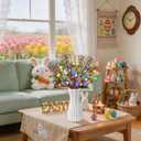 Artificial Picks Easter Spray Vine with Easter Eggs Berries Floral Stems