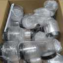 SLifeJars 6OZ Plastic Jars with Black Lids 40Pcs Empty Plastic Pot Jars Round Refillable Clear Slime Containers Jar Airtight Storage Jar for Travel Storage Home Kitchen Food Slime Making