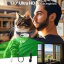 Cat/Dog Camera Collar, HD 1080P with Video Record Wireless Mini Sport Cam,Small Action Cameras,Body Camera for Pet Supplies/No WiFi, Indoor/Outdoor/with 32GB High-Speed Memory Card