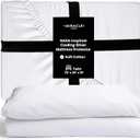 Miracle Made Mattress Cover - Twin Size - Water Resistant Silver Infused Cooling Mattress Cover - 300 Thread Thermoregulating Fabric for Sensitive Skin - Compatible with 3 Temperature Zone Comforter