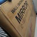 30"x22" Gold Wall Bathroom Mirror, Scalloped Edge Vanity Mirror