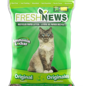 Fresh News Recycled Paper, Original Pellet Cat Litter, 12 Pound