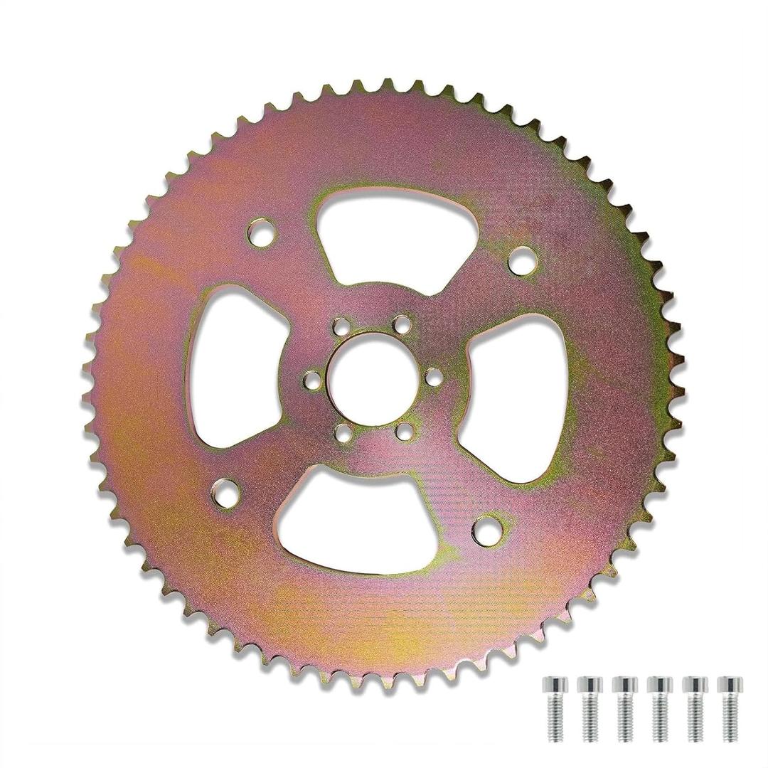 JMCHstore 60T High Torque Rear Chain 6 Hole Sprocket # 40 41 420 for Coleman CT100U CC100X Mega Moto MMB80 105 Baja Doodle Bug DB30 Motovox MBX10 Mini Bike