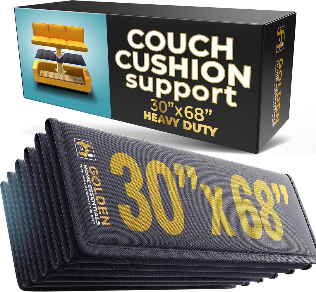 Golden Home Essentials XXXL Heavy Duty Couch Support for Sagging Cushions - 30in x 68in Extra Wide Sofa Cushion Board - 0.4in Saggy Cushion for Seat Support
