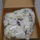 Fudios Lighted White Cherry Blossom Garland Decor with Timer 96 LED Fairy Lights 6FT for Mantle,Artificial Flower Vine with Lights Battery Operated Valentines Wedding Party Indoor Outdoor