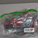 Brizled Red & Green Christmas Lights, 33ft 50 LED Faceted C9 Christmas Lights, Connectable Indoor Outdoor Roof String Light, 120V UL Certified Xmas Tree Light for Xmas Holiday Yard Garden Party