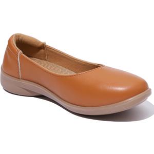 Aomigoct Flats for Women Ballets Shoes: Comfortable Dress Flats for Office Work - 2025 Ladies Dressy Wedding Shoe (Brown)