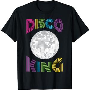 Disco King 70's Seventies Costume T-Shirt Men Boys T-Shirt, L