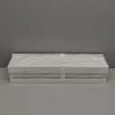 upsimples Floating Shelves for Wall, 23.6 Inch Shelves for Decor Storage Set of 6, Wall Mounted Wood Shelf for Bedroom, Living Room, Bathroom, Kitchen, Long Picture Ledge Shelves, White