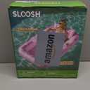 SLOOSH Inflatable Tanning Pool Lounger Float, 70" x 46" Pool Floats Adult with Pillow, 4 in 1 Suntan Tub Raft Floatie,Sunbathing Bed Lounge for Water Blow Up Kids Ball Pit Party Gifts, L-Hot Pink