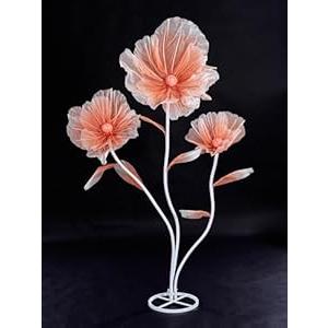 B-COOL Artificial Giant Flowers for Wedding Decoration: Champagne Huge Flowers 5.58 ft Large Silk Flower Faux Floral for Party Reception Arrangements Photographic Props Background Decor