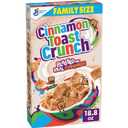 Cinnamon Toast Crunch Breakfast Cereal, Crispy Cinnamon Cereal, Family Size, 18.8 oz (EXP 10/01/26)
