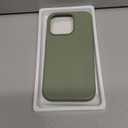 GONEZ Magnetic for iPhone 15 Pro Case, [Compatible with MagSafe] Anti-Scratch Microfiber Lining & Screen Protector, Shockproof Slim Phone Silicone Cover 6.1 inch, Dark Green