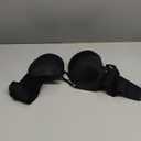 Push Up Thick Padded T Shirt Bra Underwire Support Plunge Everyday Bras for Women Add 2 Cup, Black 