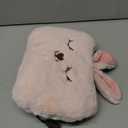 Milkycat Cute Hot Water Bottle with Soft Cover，Portable Rechargeable Electric Hot Water Bag for Menstrual Cramps，Hot Compress Heating Pad,Plush Bunny Hand Warmer（Winter Expressive Gift）