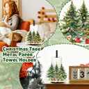 Christmas Tree Paper Towel Holders 11.8 Inches Vintage Paper Towel Holder Countertop Christmas Kitchen Countertop Decor for Holiday Kitchen Indoor