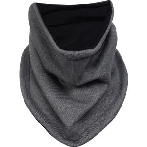 Heat Logic Sherpa Fleece Balaclava and Trapper Hat for Men, Warm Winter Face Mask for Adult, Face Cover Winter Hat (Charcoal)