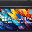 Fusion5 Built in USA 10.1 Windows 11 Professional Tablet PC FWIN232 PRO N5, 12GB RAM, 512GB SSD, Intel 13th Gen, Full HD Windows Tablet, USB C, HDMI with Accidental Damage
