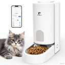 Automatic Cat Feeder - 2.4G WIFI Cat Food Dispenser, 3.7L Timed Pet Feeder with APP Control for Remote Feeding, 1-10 Meals Per Day for Small Dog Kitten Indoor, Detachable for Cleaning