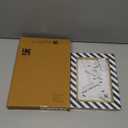 Handicrafts Home 5x7 Vintage Blue Picture Frame, Decorative Wall & Tabletop Frame for Living Room, Bedroom, Office, Gallery Wall, Modern Farmhouse & Boho Home Decor, Resin Inlay & Brass Decorative Picture frame for Vintage Decor - Halo Gondola collection