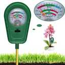 3-in-1 Soil Test Kit, Soil Moisture Meter/Soil ph Meter/Fertility Soil Tester, Soil Hygrometer for Garden, Farm, Plant, Outdoor, Indoor, Lawn Care Moisture Meter for Hous Plants (No Battery Needed)